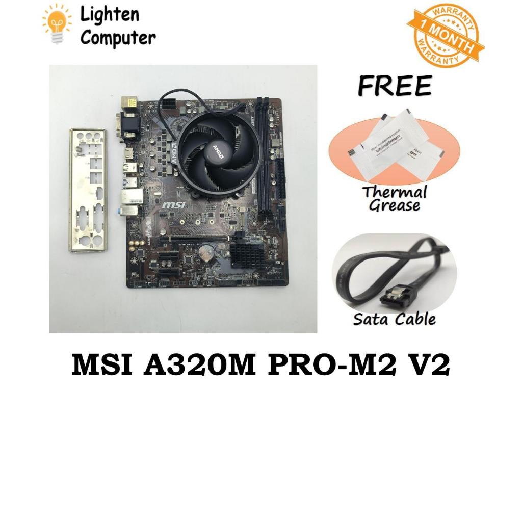 【USED】 MSI A320M PROM2 V2 Motherboard A320 AM4 AMD Ryzen mATX