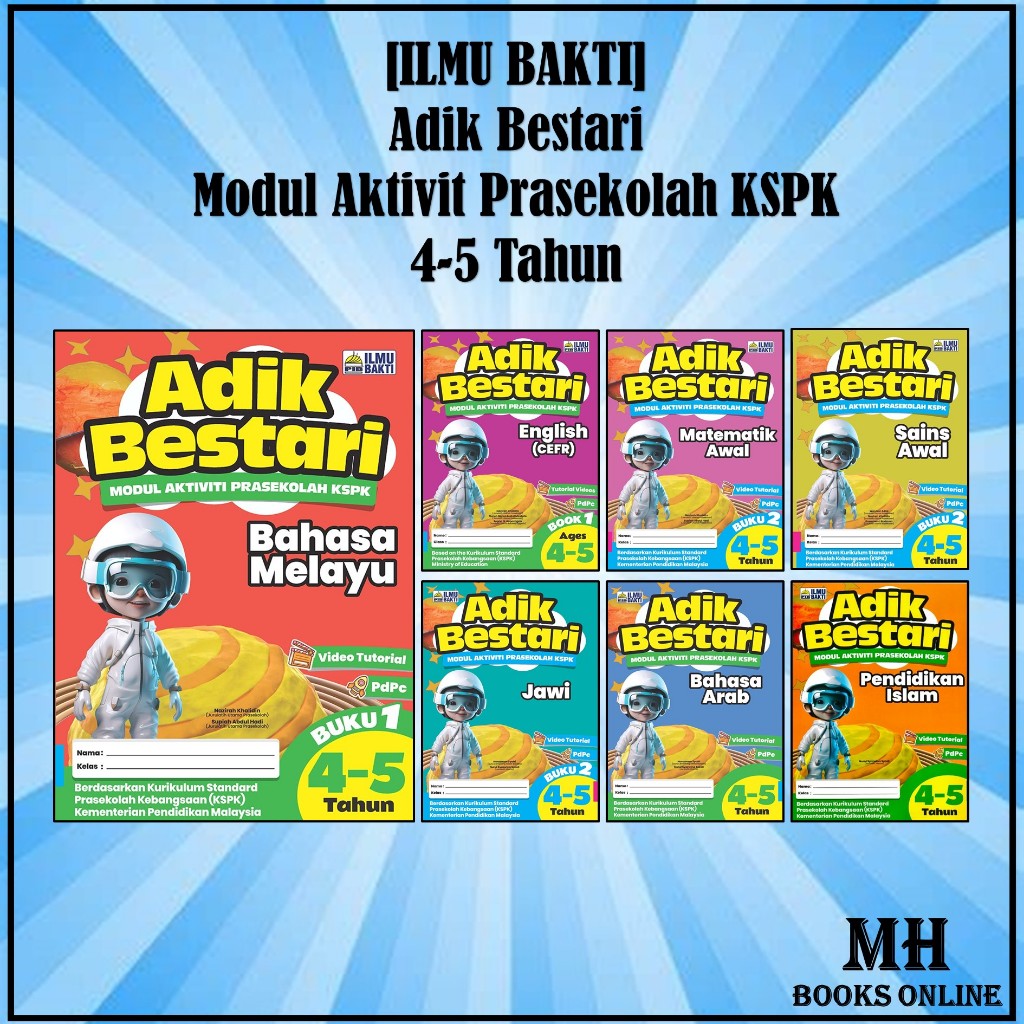 [MH] Ilmu Bakti - 2024 Buku Aktiviti Adik Bestari Prasekolah KSPK 4-5 ...