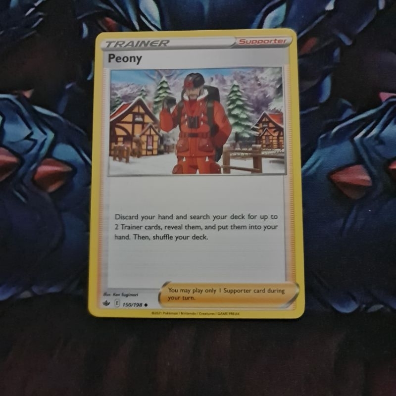 Peony 150/198 NA / Reverse Holo RH SWSH06 Chilling Reign Pokmon TCG Card  Game Sword & Shield Original | Shopee Malaysia
