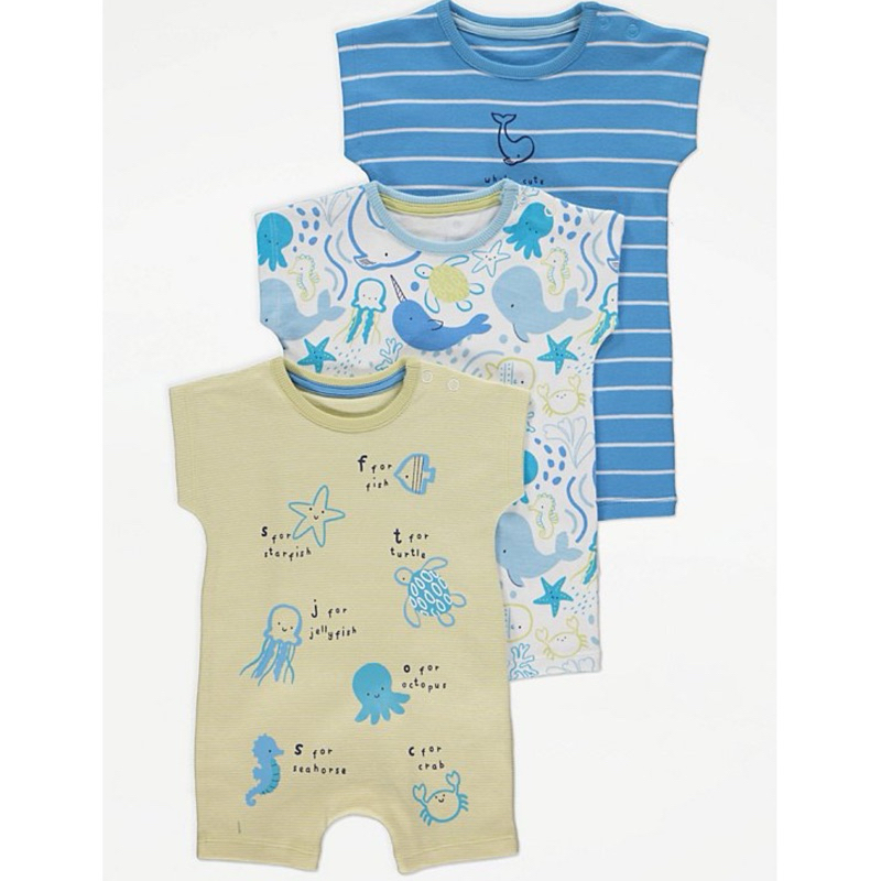 George UK Baby Rompers 3pcs READY STOCK Shopee Malaysia