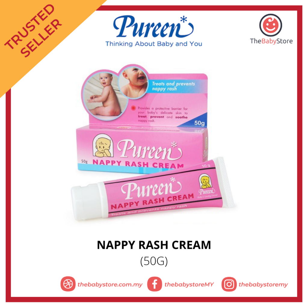 Pureen Nappy Rash Cream Baby Cream 50g | Shopee Malaysia