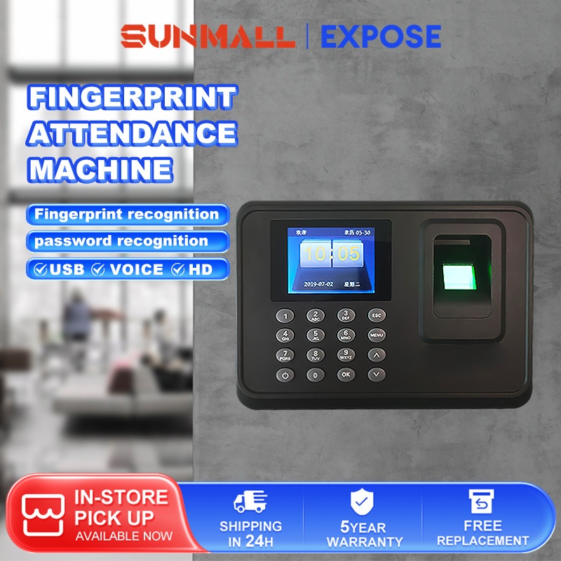 Fingerprint Attendance Machine Punch Card Machine Finger Print Time