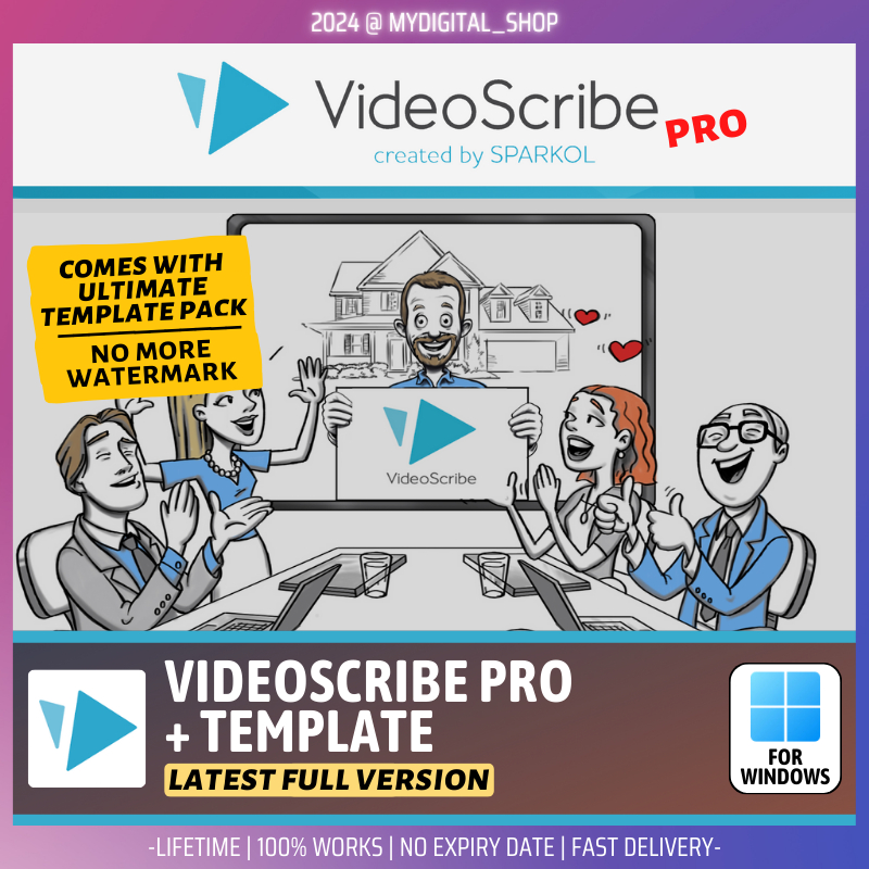 [Windows] VideoScribe Pro 2024 v3.7.3 + Ultimate Template Pack Full