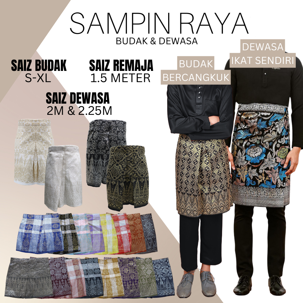 SAMPIN RAYA BUDAK & DEWASA ( SAMPIN RAYA ) SONGKET ( SEDONDON ) / SR ...