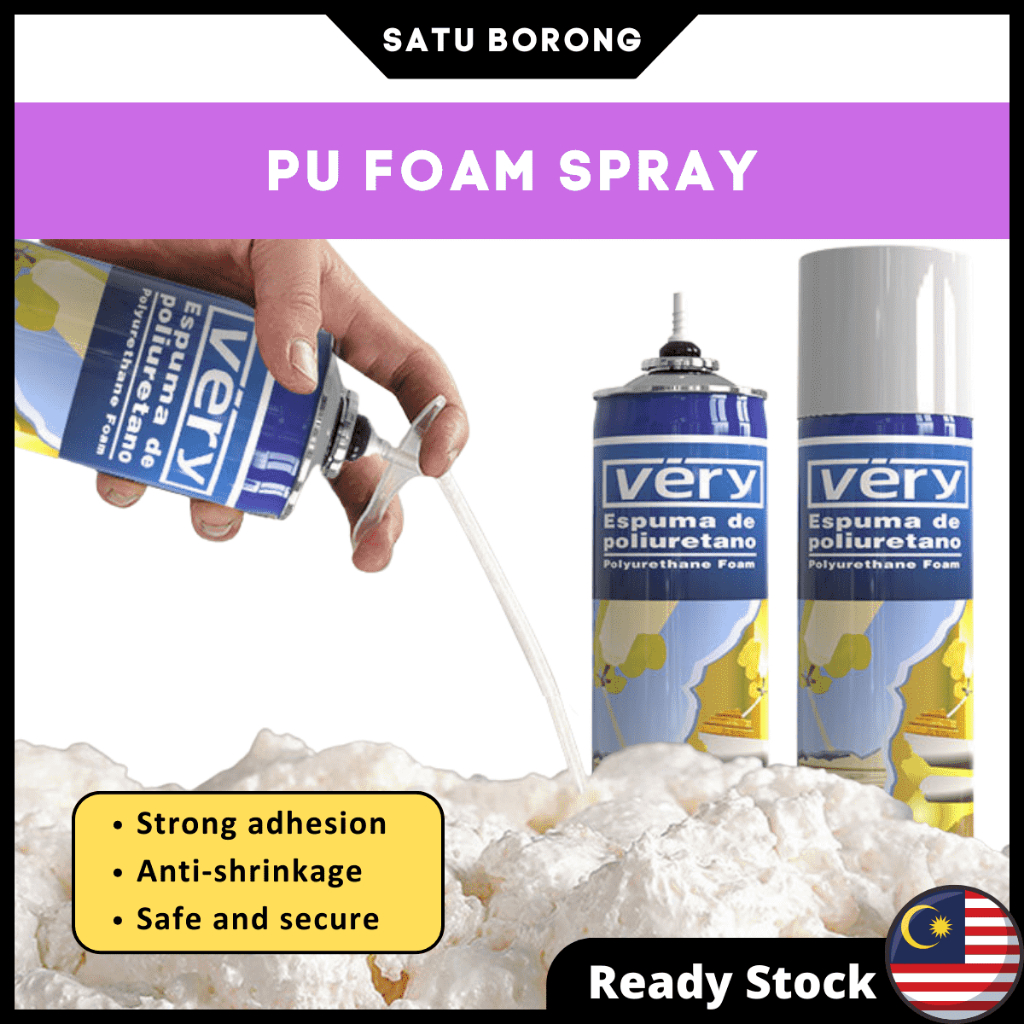 Tutup Lubang Batu Angin Dinding Vira Polyurethane Foam PU Foam Spray ...