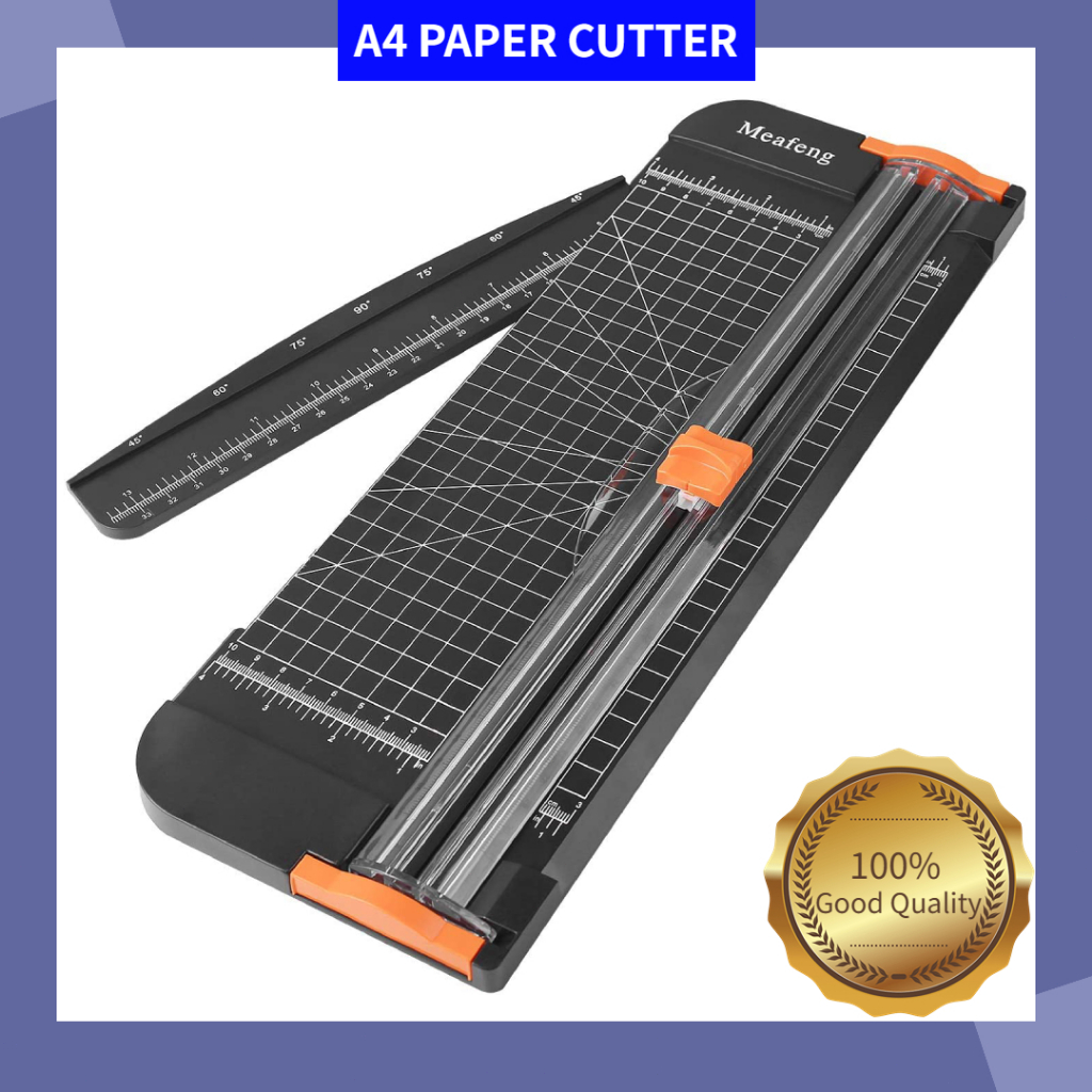 Cutter Rotatif 360° 4 En 1 - Coupe Papier A4, Lignes Droite, Pointillée, Ondulée Et Pli, Outil De Scrapbooking Et Bricolage