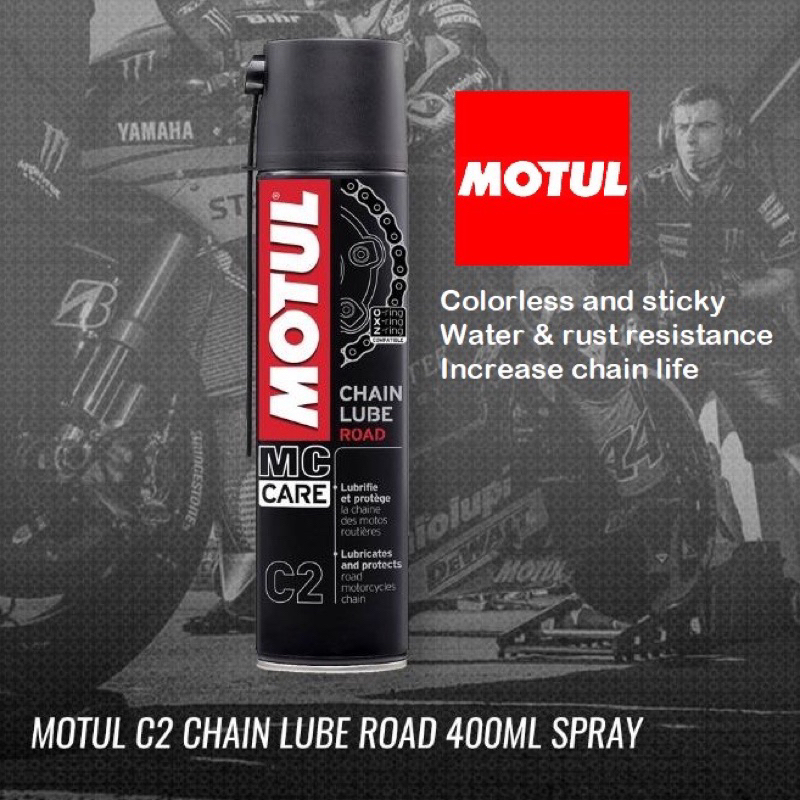 Motul Chain Lube C2 Minyak Rantai 400ml Off Road Use 100% Original ...