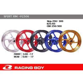 RCB RACING BOY Forged Rim FG506 Yamaha R25 3.5/5.0*17 6 Spoke 6 Kaki ...