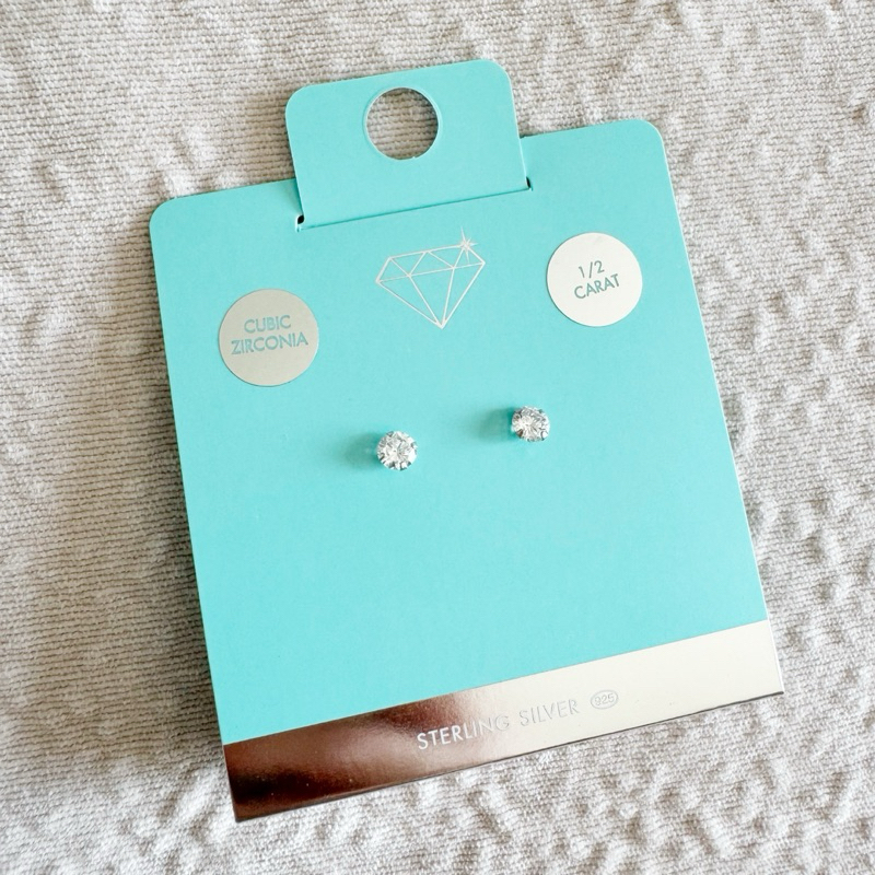 Lovisa Sterling Silver S925 5mm 1/2 Carat Stud Earring