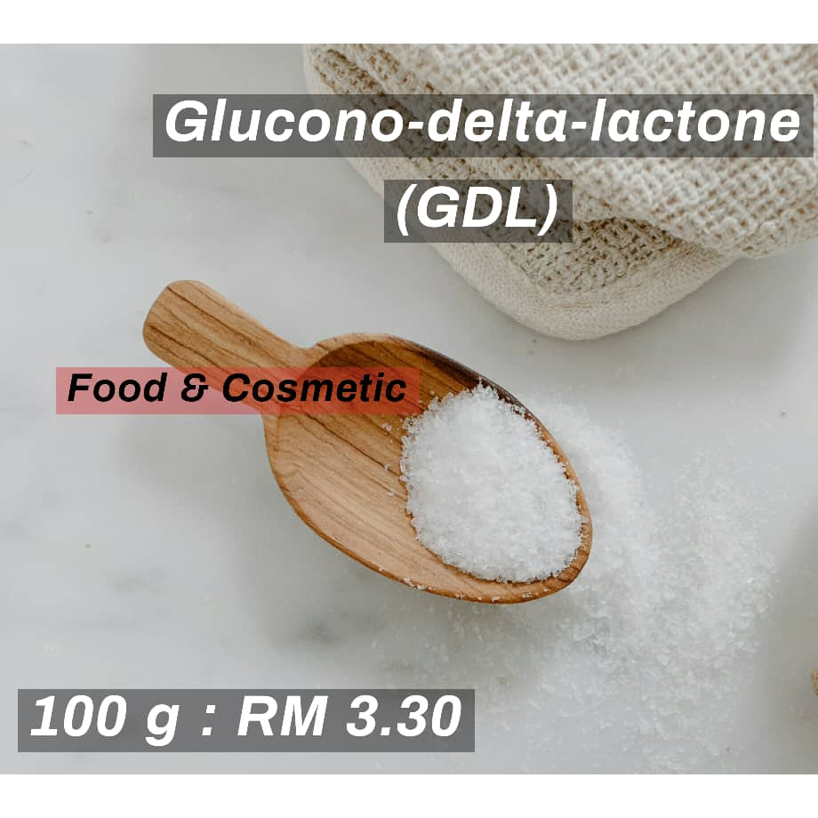 [100g] GDL Gluconolactone / Glucono-delta-lactone powder Additive E575 ...