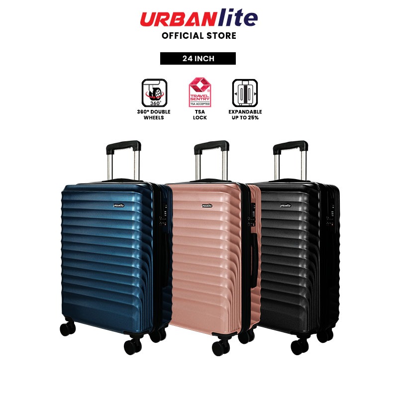 URBANlite Lush 24 ABS Hard Case TSA Lock Expandable 8 Wheels Spinner Luggage ULH22912 Shopee Malaysia