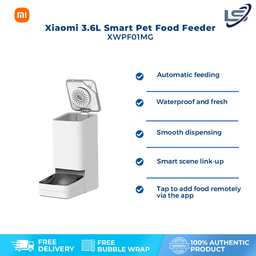 Xiaomi 3.6L Smart Pet Food Feeder XWPF01MG | Safety Lock | Dispensing ...