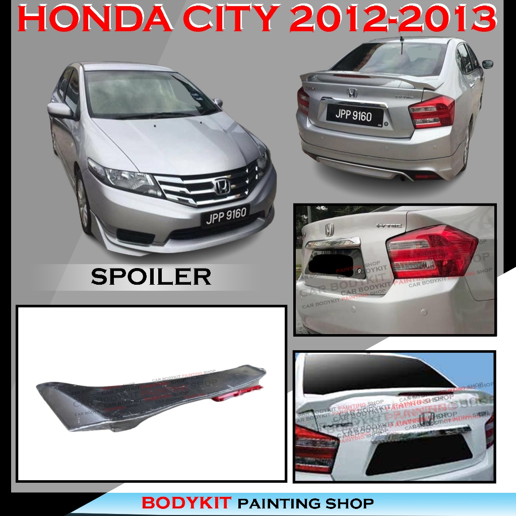 HONDA CITY GM2 20092013 MDL STYLE REAR ROOF SPOILER TAIL TRUNK BOOT