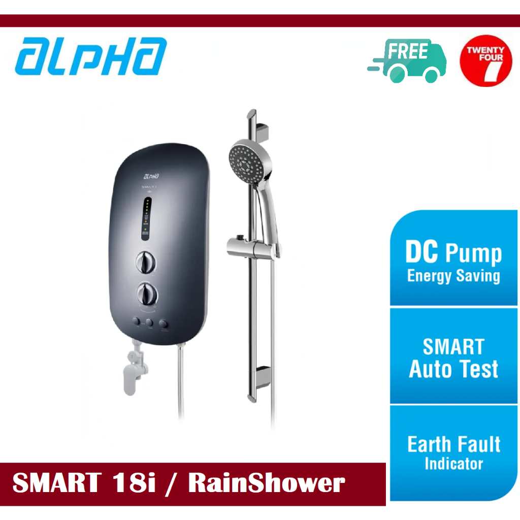 ALPHA - SMART 18 i / SMART 18 i Plus Rain Shower Instant Water Heater ...