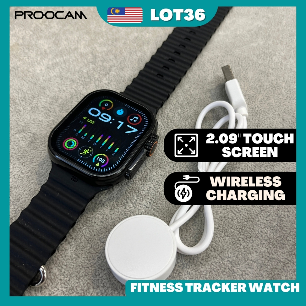 🔥ON SALE🔥 PROOCAM FITNESS TRACKER WATCH 2.09″ HD Sports Mode Wireless ...