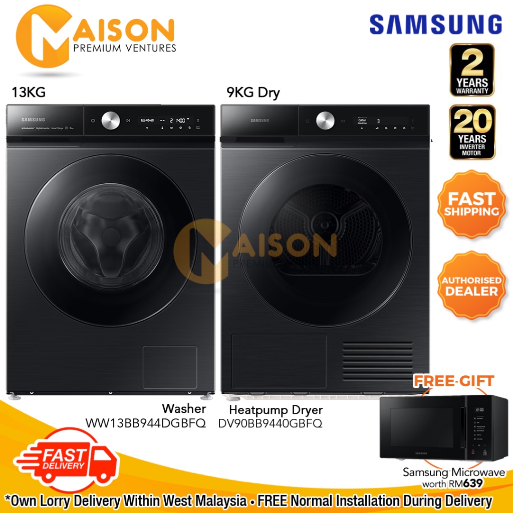 Samsung Inverter Front Load Washer with AI EcoBubble™ 13KG