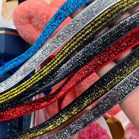 1CM/2CM/2.5CM Korean SINGLE LAYER SHINING VELVET RIBBON /Flower Bouquet ...