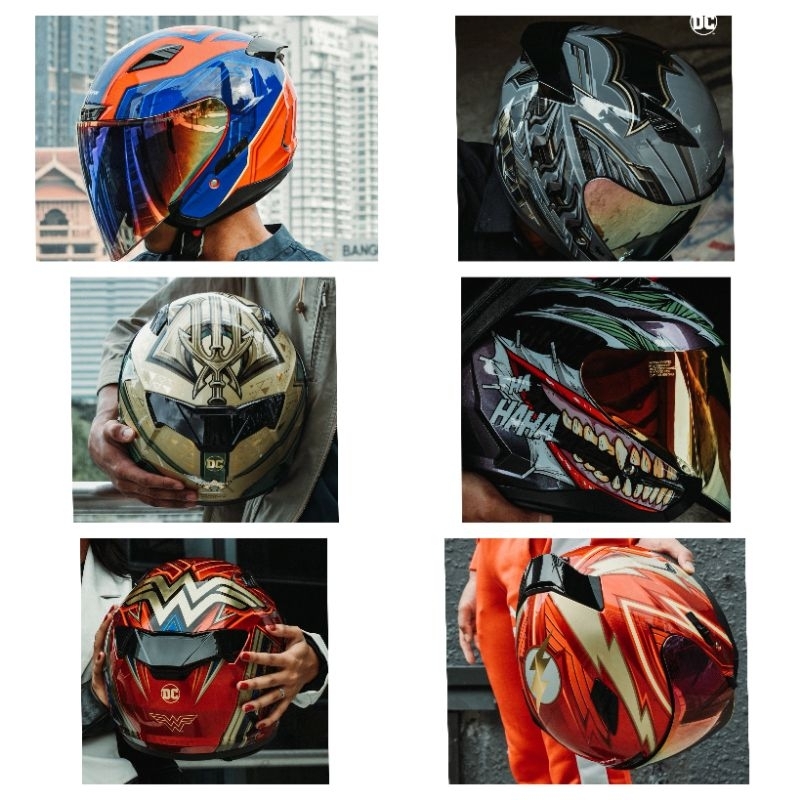 Gracshaw DC Superhero Limited Edition Double Visor Helmet Superman ...