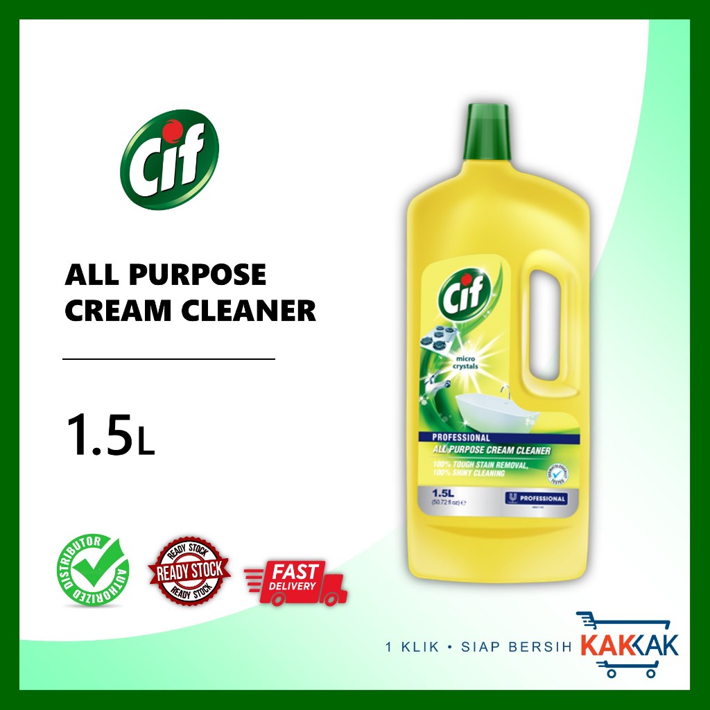 Cif Cream Cleaner Lemon 500ml - Pack of 4