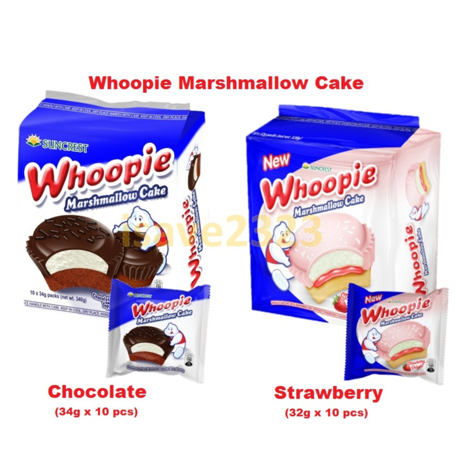 [HALAL] Whoopie Marshmallow Cake (32g 34g x 10pcs) Chocolate