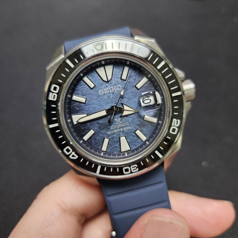 Seiko samurai save hot sale the ocean black edition