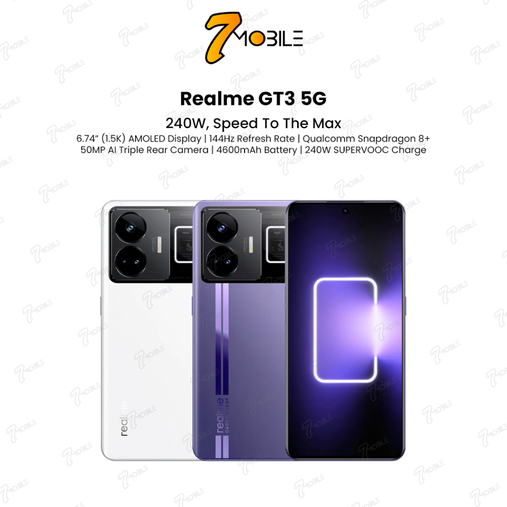 Realme GT3 5G [16GB RAM + 1TB ROM | 240W SUPERVOOC Charge] - Original ...