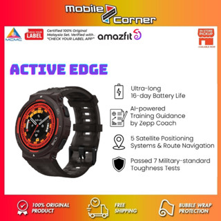 Amazfit Active Edge Smart Watch, AI Health Coach for Gym, 5 Satellites  GPS 🎁 Warranty under Amazfit Malaysia