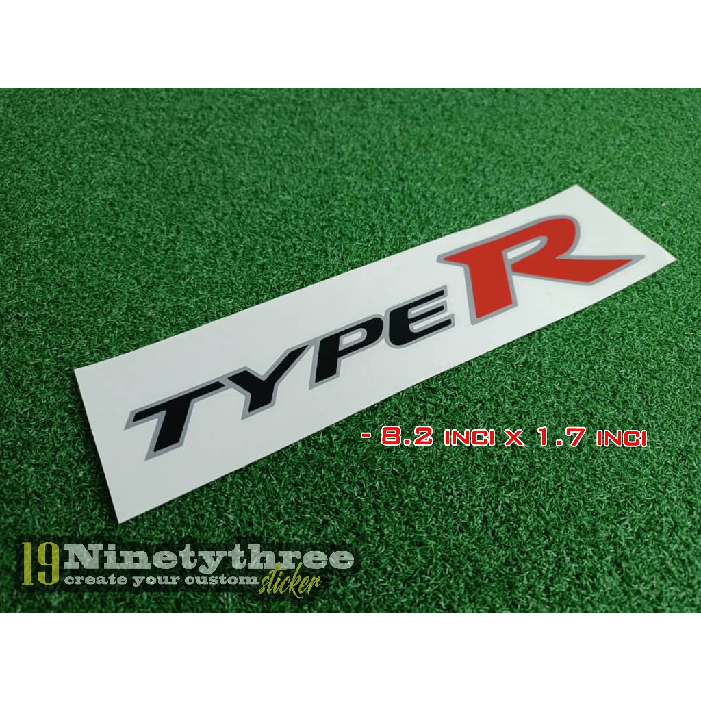 sticker type r pintu honda | Shopee Malaysia