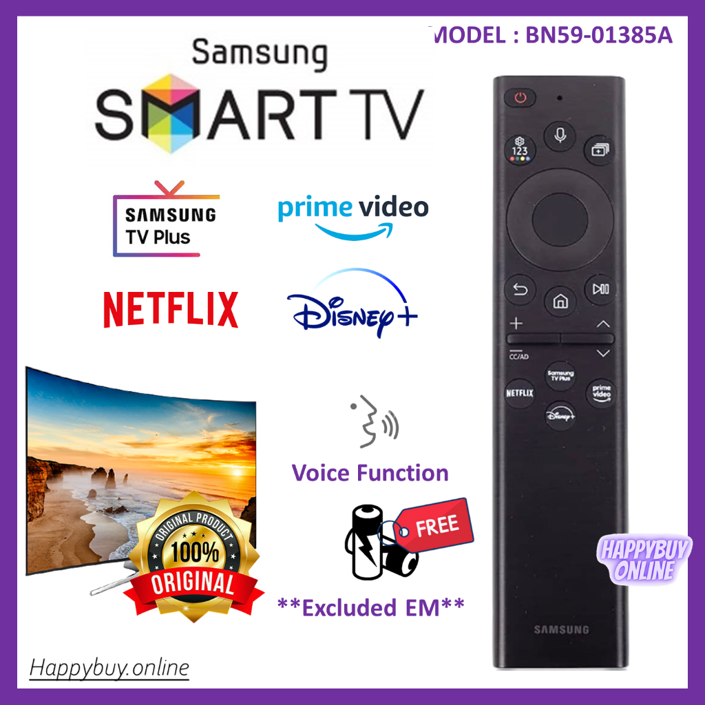 Samsung QLED 8K Android Smart TV Remote Control BN5901385A Samsung