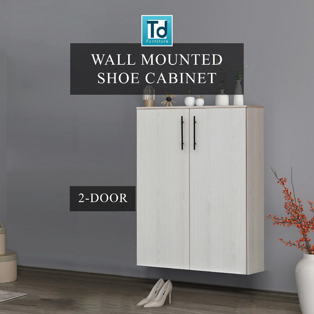 Wall mounted shoe cabinet