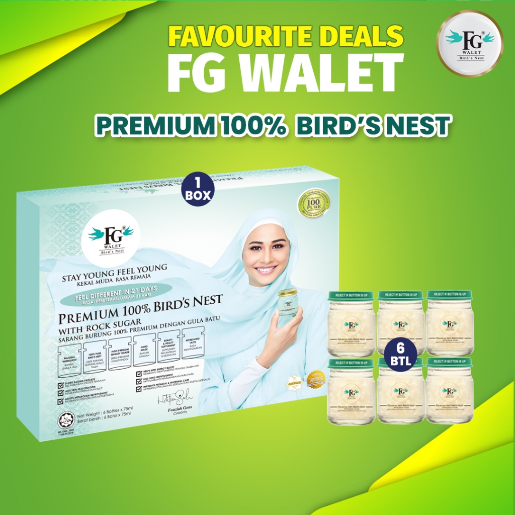 FG Walet Birds Nest Premium 100 PURE Triple Booster ( Daily Supplement ) Shopee Malaysia