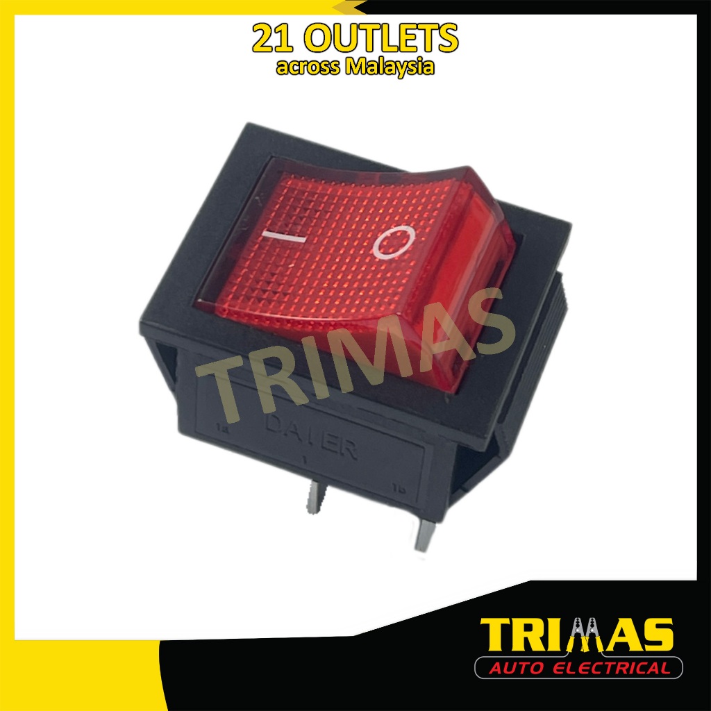 4 Pin On Off With Light Rocker Switch (1PC) | Shopee Malaysia
