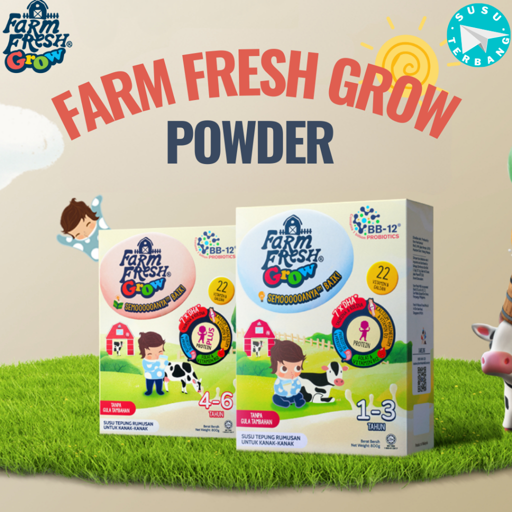 Farm Fresh Grow Milk Powder (30G/500G/800G) Shopee Malaysia