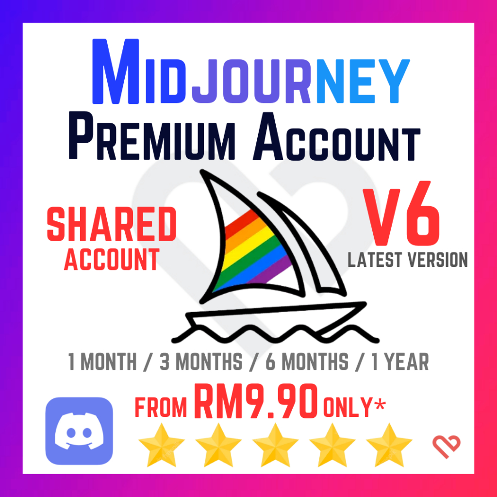 [V6 LATEST] Midjourney Account Premium [Standard] Artificial