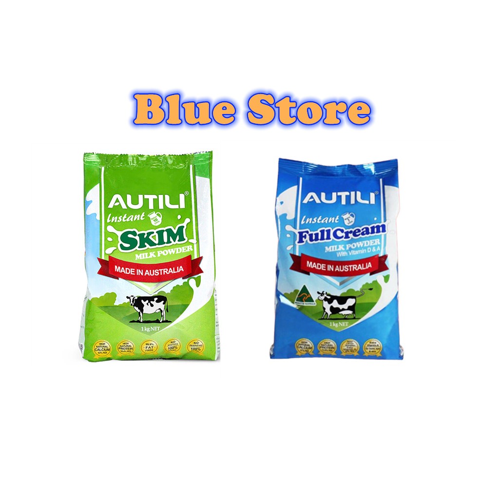 Autili Instant Skim Milk Powder 1kg And Instant Full Cream Milk Powder