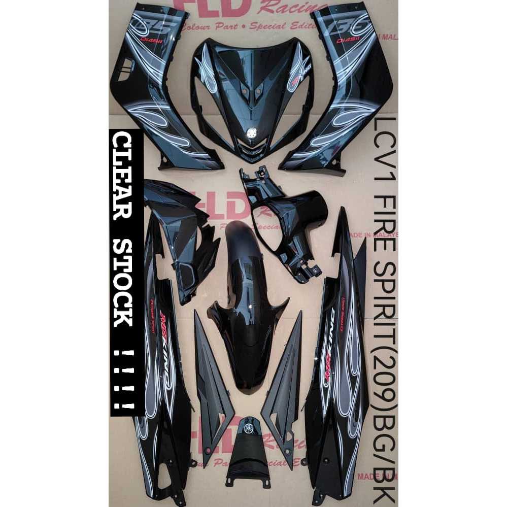 COVERSET YAMAHA LC 135 V1 API & MX KING SIAP STICKER | Shopee Malaysia