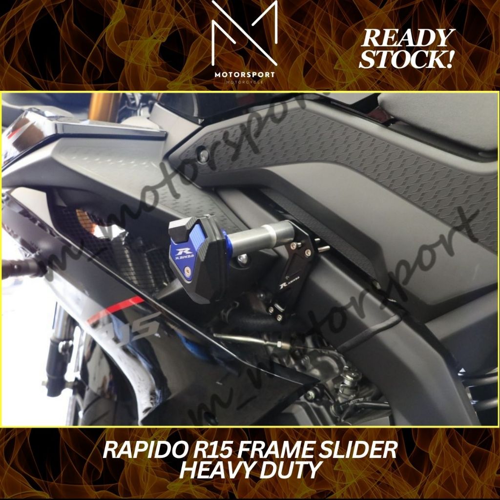 RAPIDO R15 FRAME SLIDER HEAVY DUTY | Shopee Malaysia