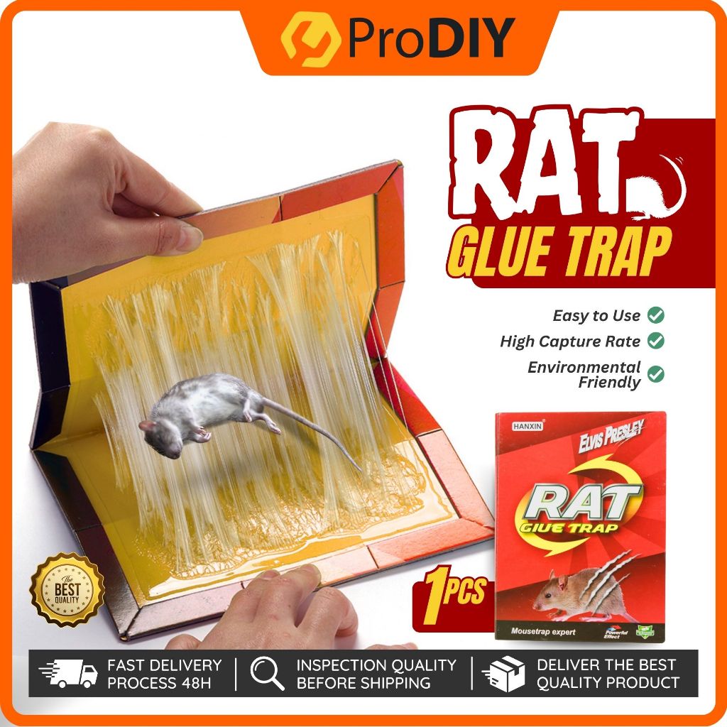 HX-6009 1PCS Mouse Trap Rat Catcher Strong Glue Lizard Insect