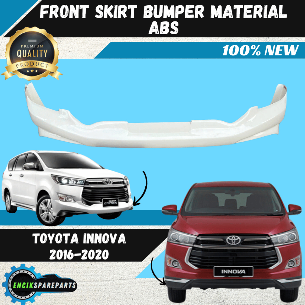 Toyota Innova 2016 - 2020 Front Skirt Bumper Depan Skirt Skirting ...