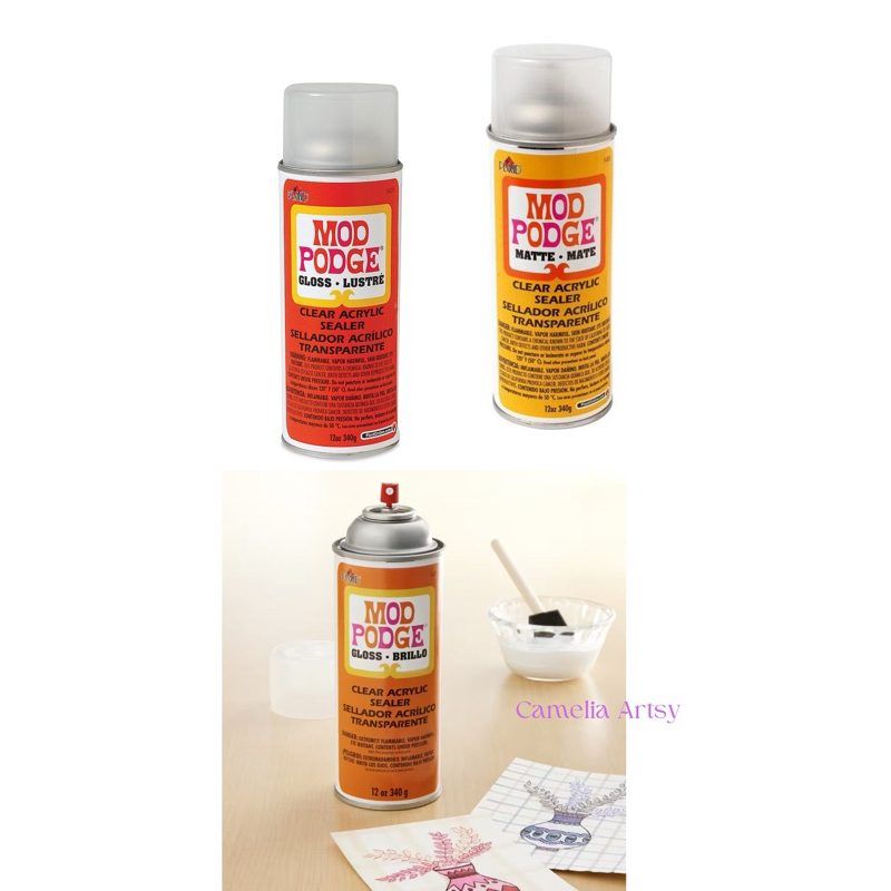 Mod Podge Acrylic Sealer Spray GLOSS MATTE 12oz offer Shopee Malaysia