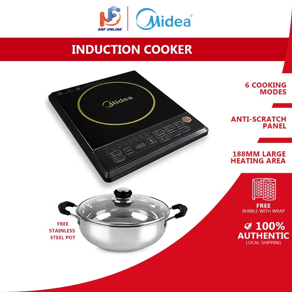 Midea Dapur Induksi Induction Cooker With Stainless Steel Pot C20
