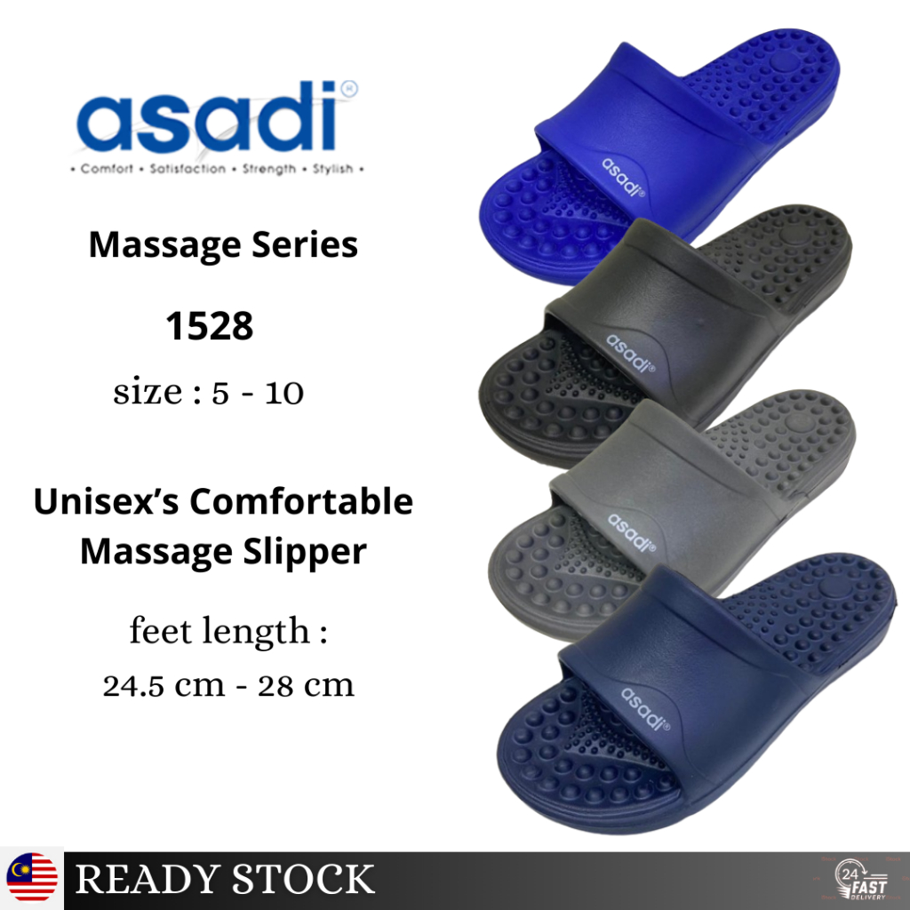 ASADI Massaging Slipper MJA - 1528 unisex selipar ringan | Kasut ...