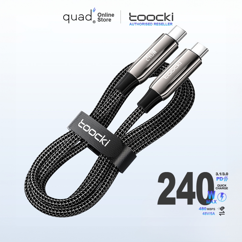 Toocki Type-C to Type-C Fast Charging Cable PD 240W Meteor Series for ...