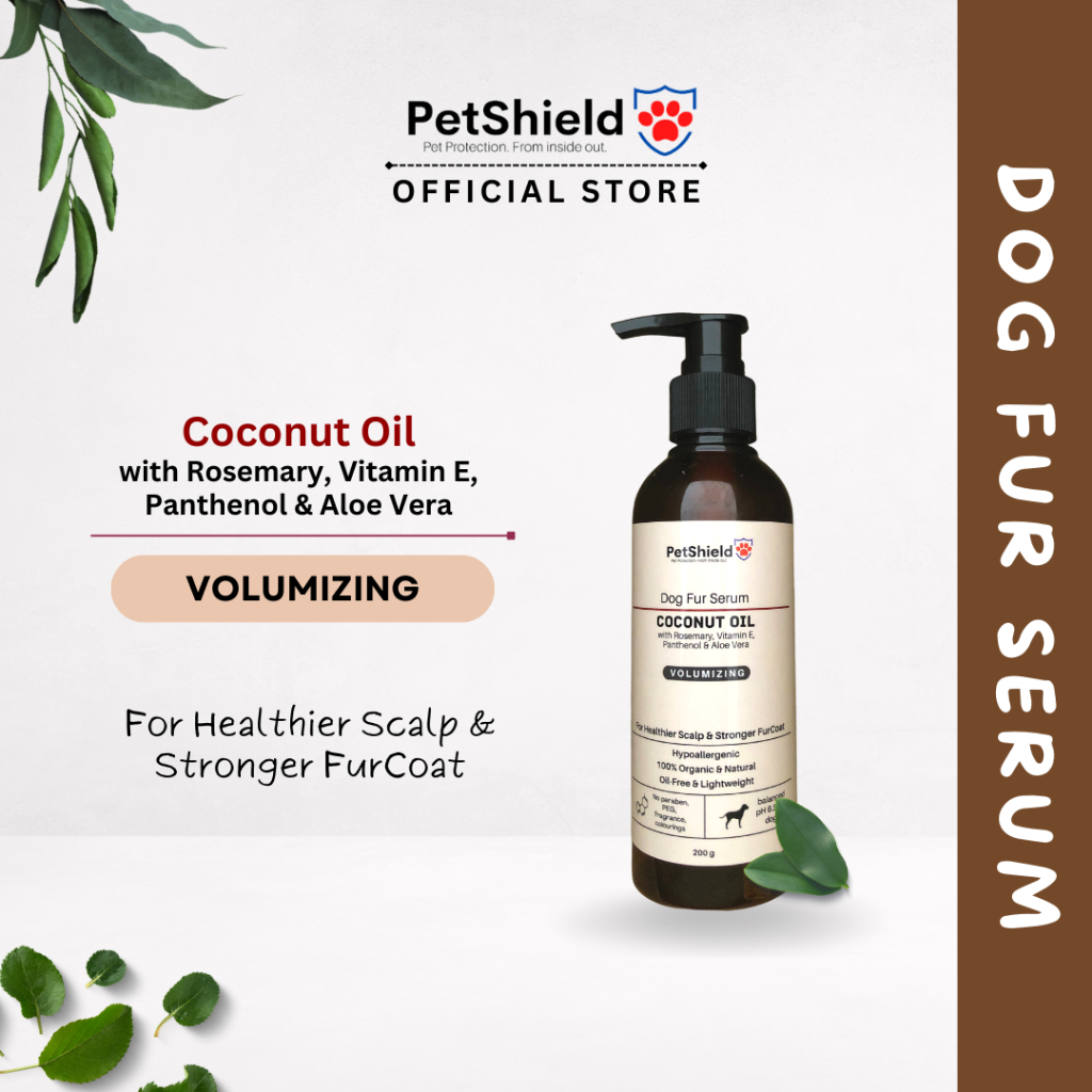 PetShield Coconut Oil Dog Fur Serum Volumizing (200ml) Shopee Malaysia