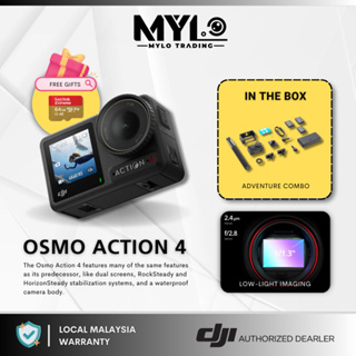 DJI Osmo Action 4 Camera Adventure Combo (Official DJI Malaysia Warranty) -  Action & 360 Cameras - ShaShinKi