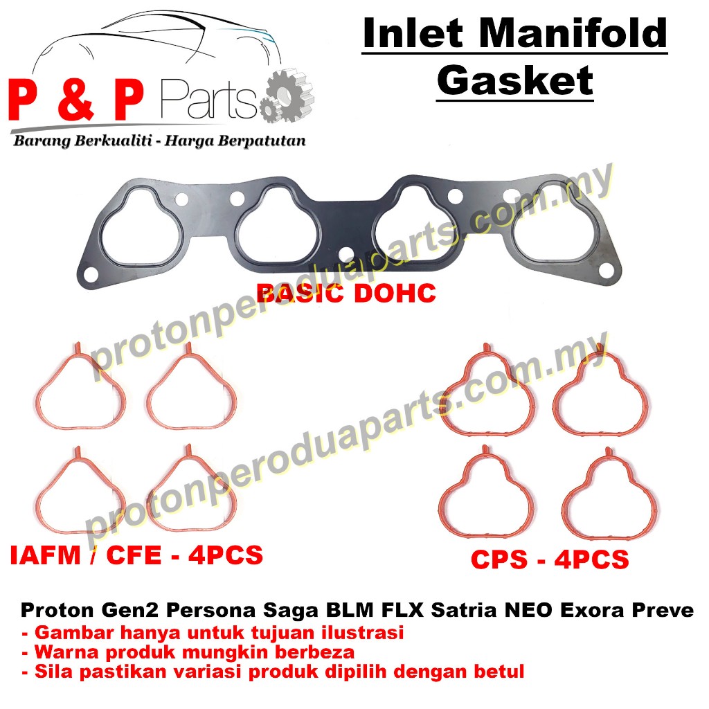 Inlet Intake Manifold Gasket Gen2 Persona Saga BLM FLX Satria NEO