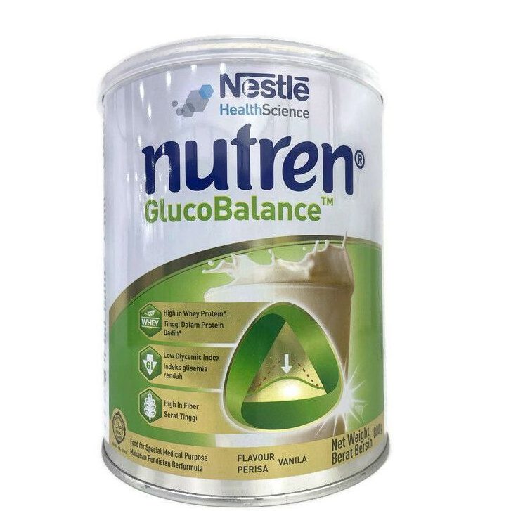 NUTREN GLUCOBALANCE/DIABETIK (VANILA FLAVOUR) 800G NEW PACKAGING ...