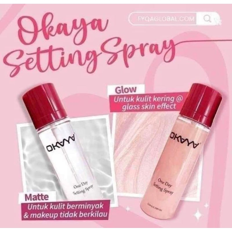 Okaya Setting Spray 110ml (Shimmer/Natural) | Shopee Malaysia