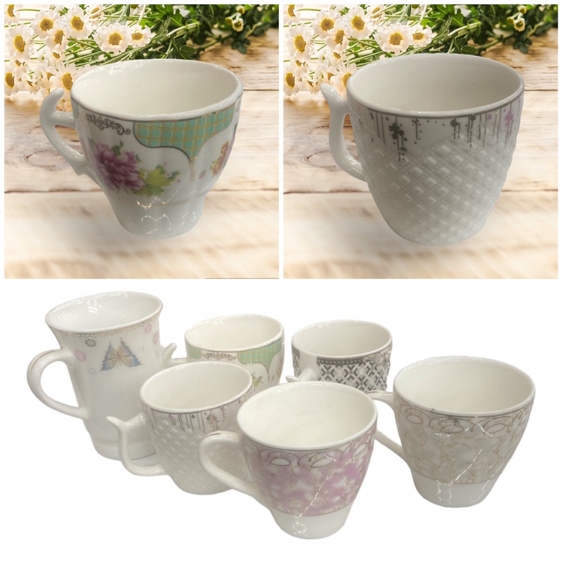 6pcs Set Ceramic Cup 🇲🇾Clearing STOCK 🇲🇾NEW DESIGN | Set cawan | cups ...