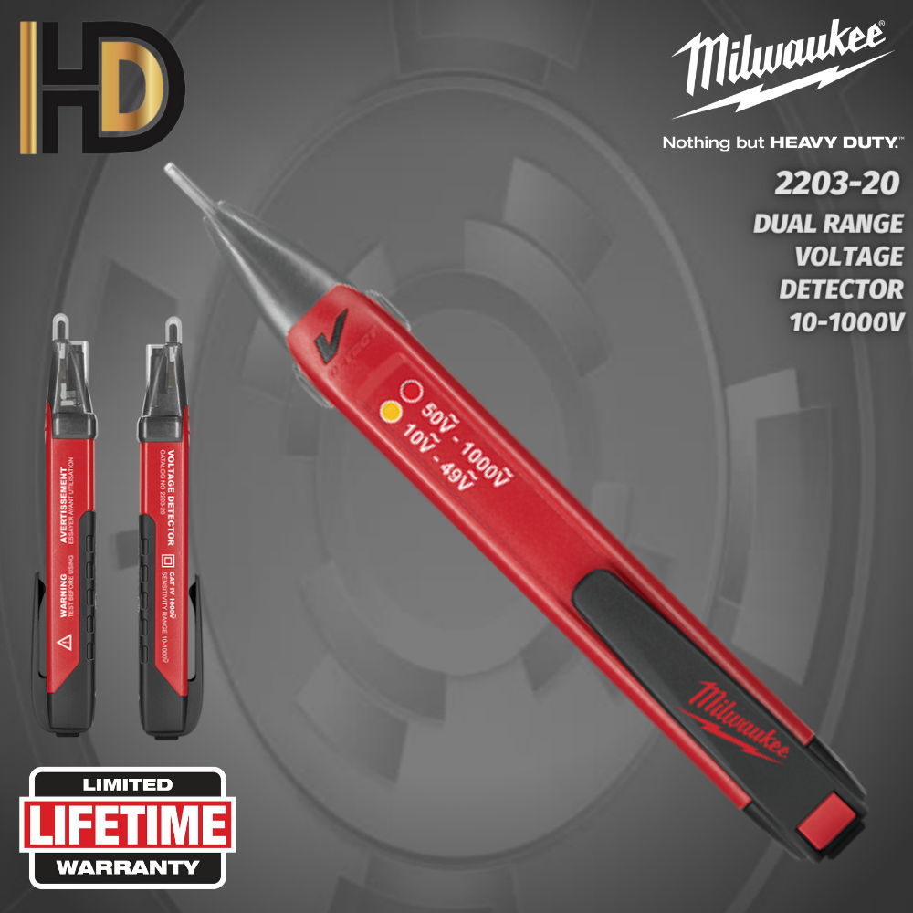 Milwaukee Dual Range Voltage Detector 10 1000V / Milwaukee Tester